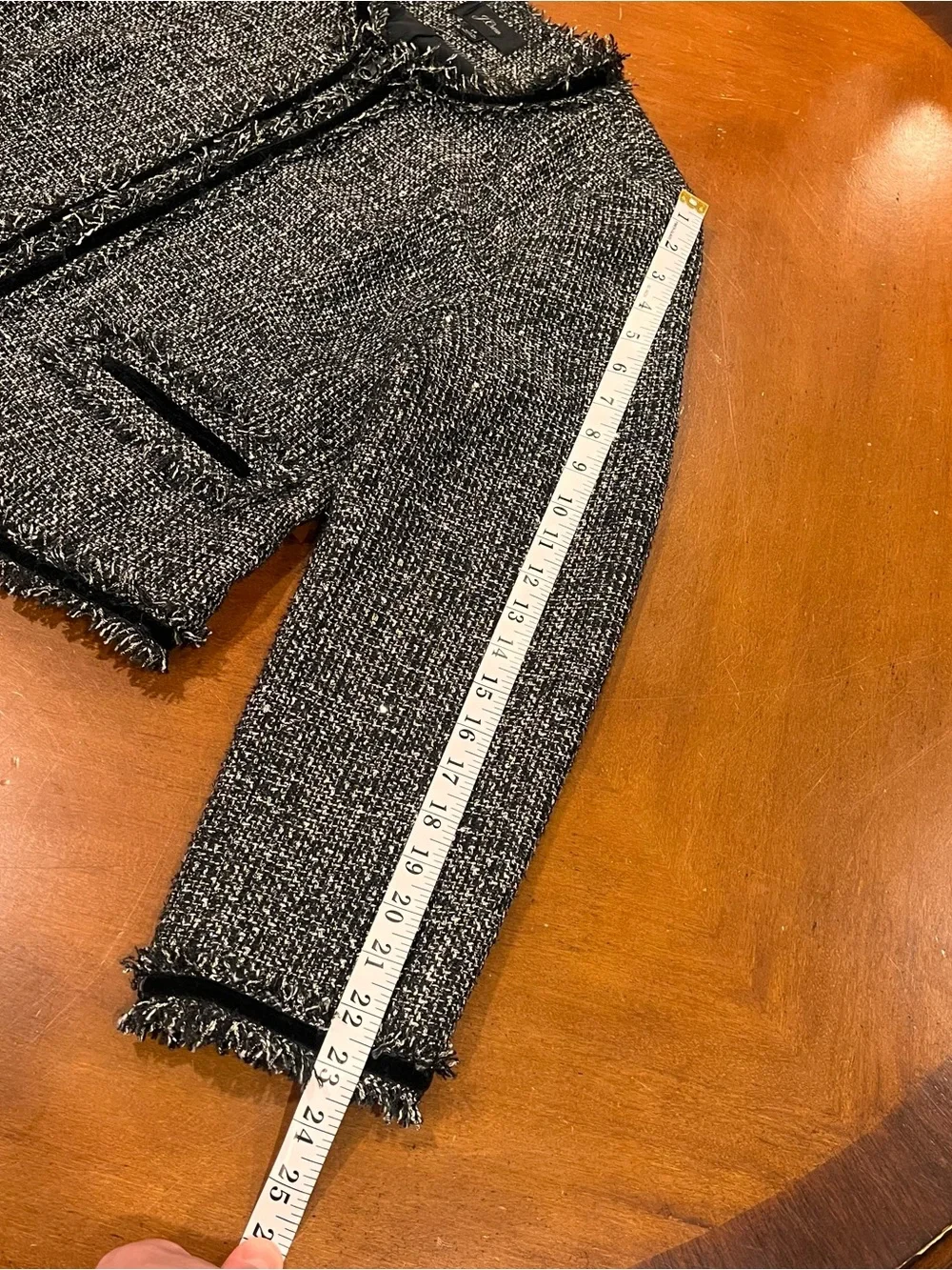 J.Crew Women’s Lady Jacket Sparkling Constellation Tweed 14‎ Gray Black Velvet